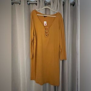 Mustard yellow dress